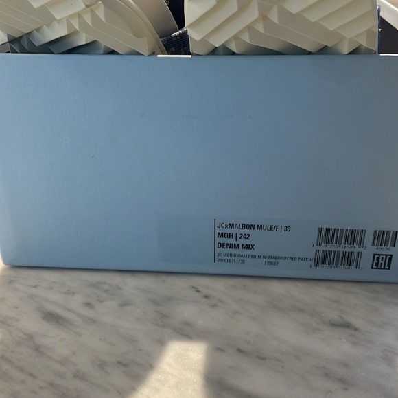 NIB JIMMY CHOO X MALBON Denim Mule/Slide - Picture 4 of 5